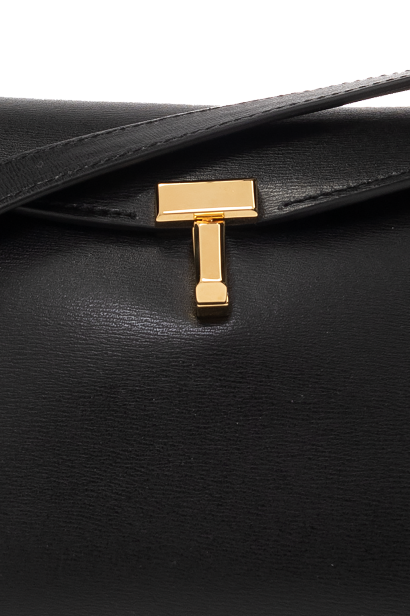 ショルダーバッグ・ポシェット TOTEME Woman Shoulder bag Black 252WAL0082LE0004 001 Leather scooped sling black – TOTEME